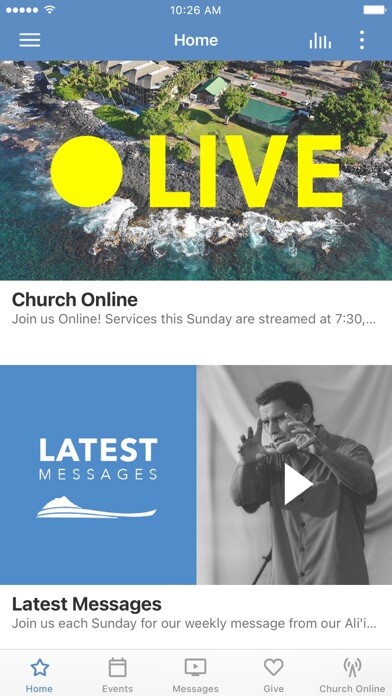 Emulate iPhone app Living Stones Church Hawaii using MyAndroid Emulate iPhone app Living Stones Church Hawaii using MyAndroid