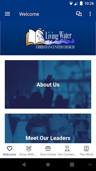 Emulate iPhone app Living Water CCC using MyAndroid Emulate iPhone app Living Water CCC using MyAndroid