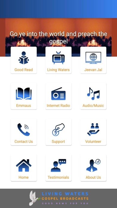 Emulate iPhone app Living Waters Gospel Broadcast using MyAndroid Emulate iPhone app Living Waters Gospel Broadcast using MyAndroid