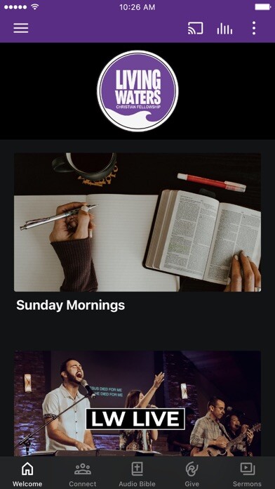 Emulate iPhone app Living Waters OC using MyAndroid