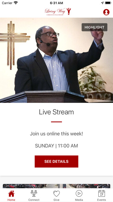 Emulate iPhone app Living Way Christian using MyAndroid