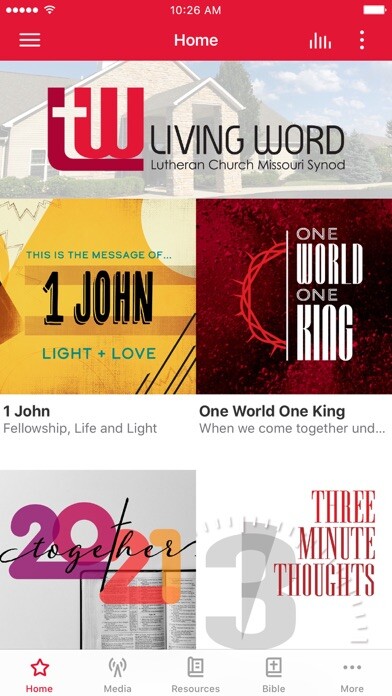Emulate iPhone app Living Word Lutheran Church using MyAndroid Emulate iPhone app Living Word Lutheran Church using MyAndroid