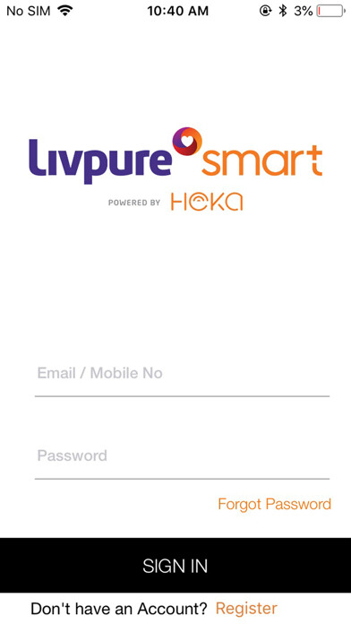 Emulate iPhone app Livpure Smart using MyAndroid Emulate iPhone app Livpure Smart using MyAndroid