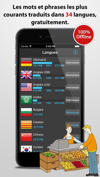 Emulate iPhone app Livre d’expressions – plus de 30 langues using MyAndroid Emulate iPhone app Livre d’expressions – plus de 30 langues using MyAndroid