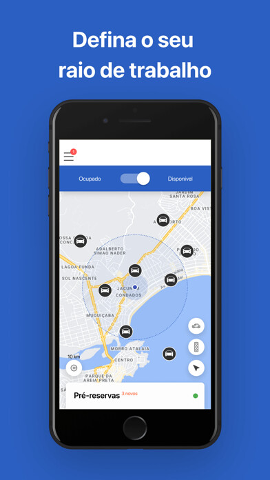 Emulate iPhone app Livre Driver - para motorista using MyAndroid