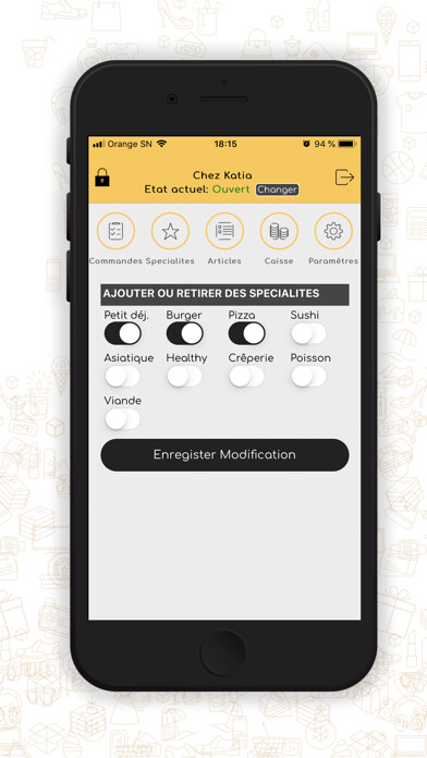 Emulate iPhone app LivrezMoi Partenaire using MyAndroid