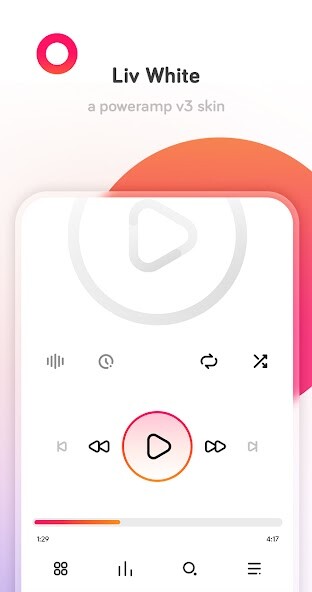 Run android online APK Liv White - Poweramp v3 Skin from MyAndroid or emulate Liv White - Poweramp v3 Skin using MyAndroid