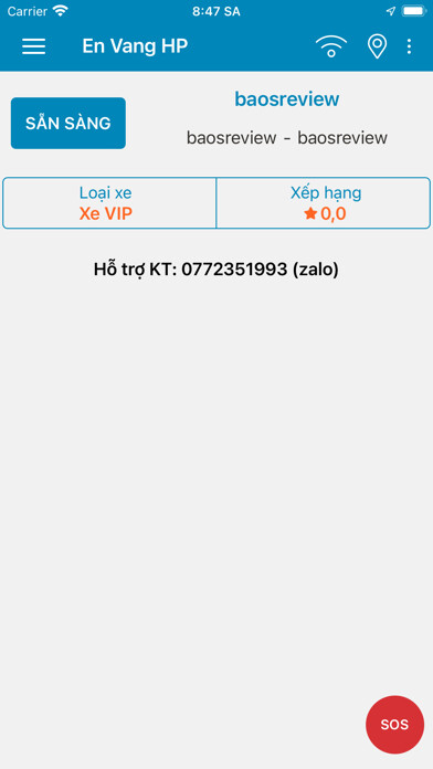 Emulate iPhone app Lái xe Én Vàng using MyAndroid Emulate iPhone app Lái xe Én Vàng using MyAndroid