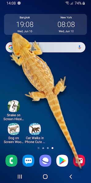 Emulate Android APK Lizard in phone funny joke Emulate Android APK Lizard in phone funny joke