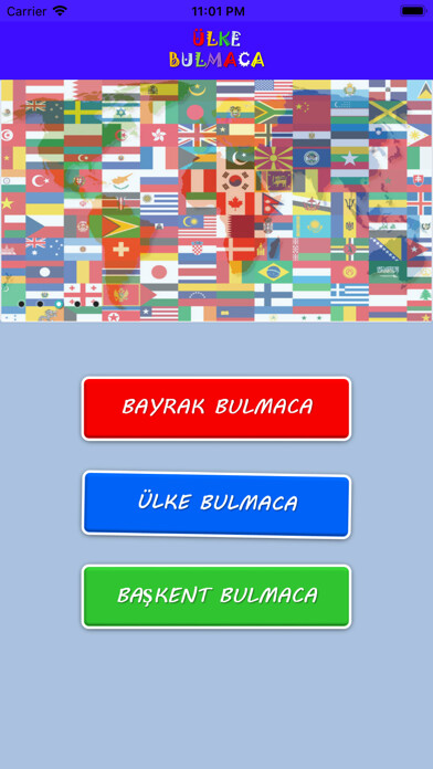 Emulate iPhone app Ülke Bulmaca using MyAndroid