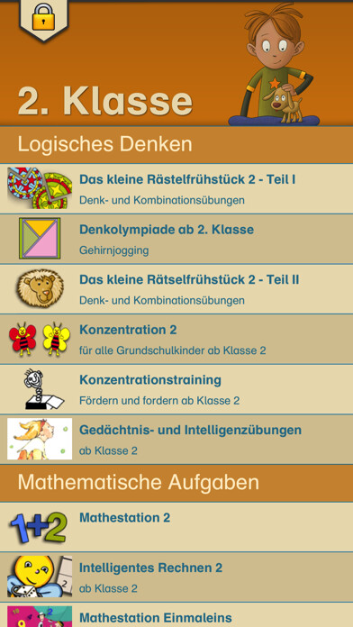 Emulate iPhone app LÜK Schul-App 2. Klasse using MyAndroid
