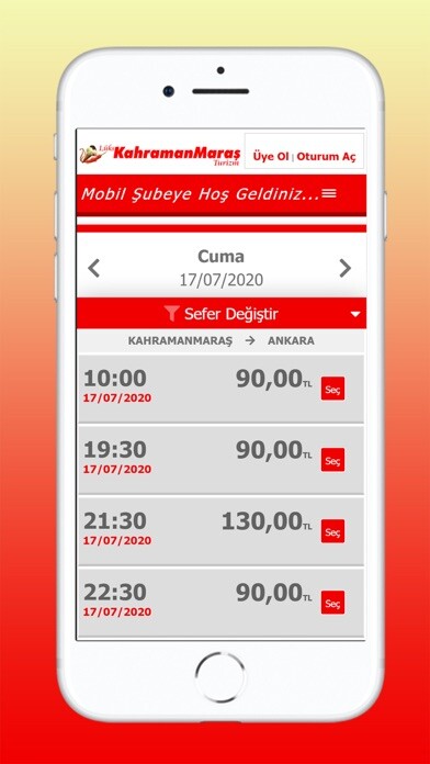 Emulate iPhone app Lüks Kahramanmaraş using MyAndroid