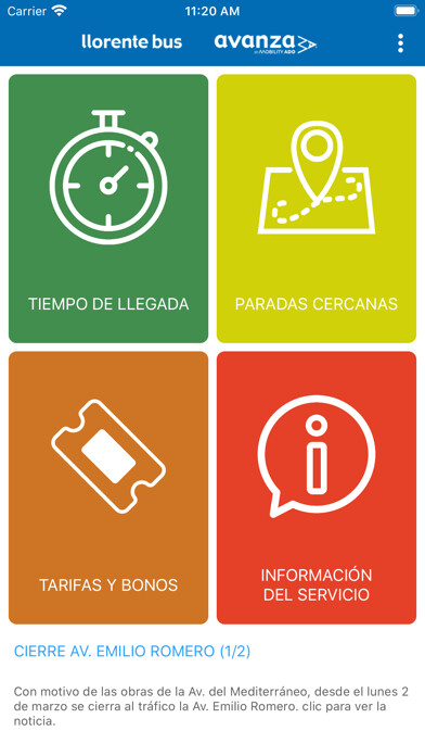 Emulate iPhone app Llorente Bus using MyAndroid Emulate iPhone app Llorente Bus using MyAndroid