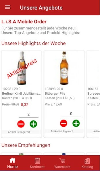 Run android online APK LMO - L.i.S.A Mobile Order from MyAndroid or emulate LMO - L.i.S.A Mobile Order using MyAndroid