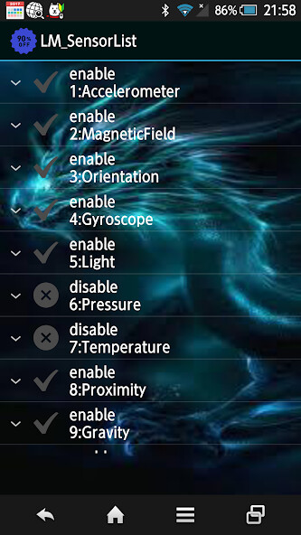 Run android online APK LM_SensorList from MyAndroid or emulate LM_SensorList using MyAndroid