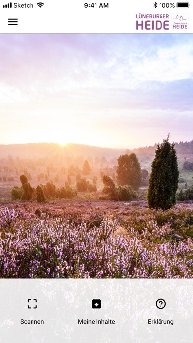 Emulate iPhone app Lüneburger Heide Katalog PLUS using MyAndroid