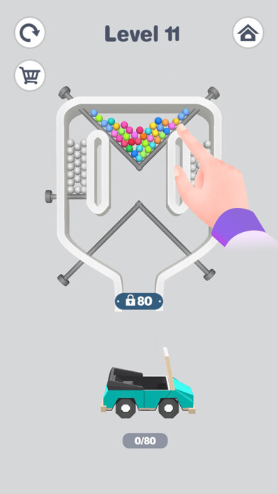 Emulate iPhone app Load Balls 3D using MyAndroid