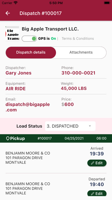 Emulate iPhone app Load Manager TMS using MyAndroid