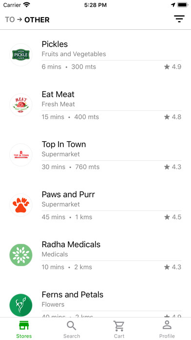 Emulate iPhone app Local Bazaar using MyAndroid