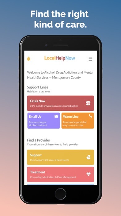 Emulate iPhone app LocalHelpNow Montgomery County using MyAndroid Emulate iPhone app LocalHelpNow Montgomery County using MyAndroid