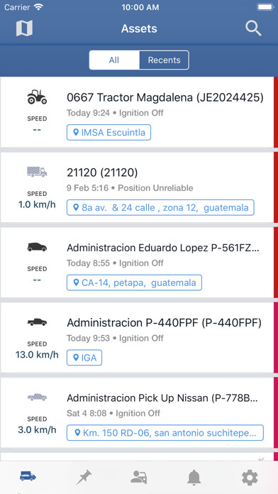Emulate iPhone app Localizador Tigo - Supervisor using MyAndroid