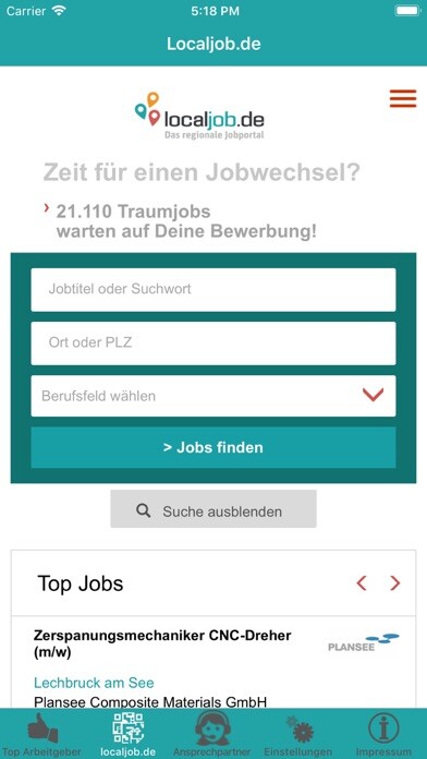 Emulate iPhone app localjob.de App using MyAndroid Emulate iPhone app localjob.de App using MyAndroid