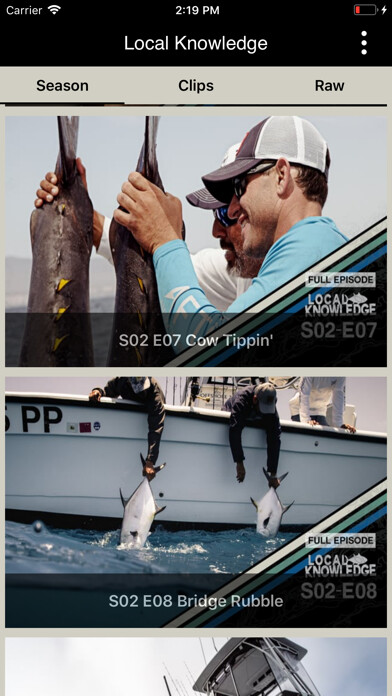 Emulate iPhone app Local Knowledge Fishing Show using MyAndroid Emulate iPhone app Local Knowledge Fishing Show using MyAndroid