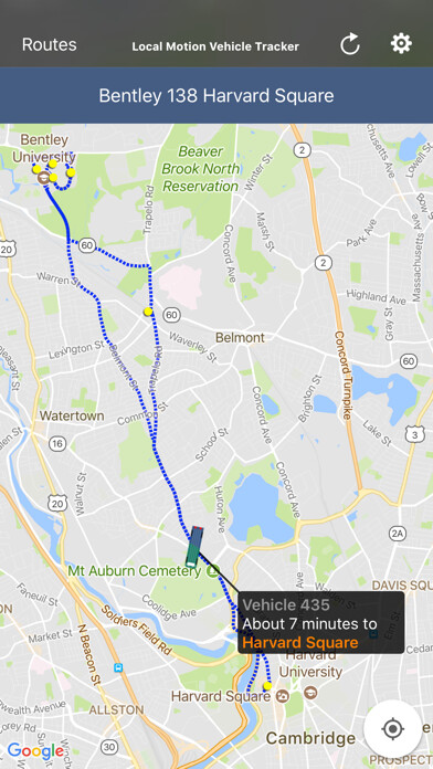 Emulate iPhone app Local Motion Vehicle Tracker using MyAndroid
