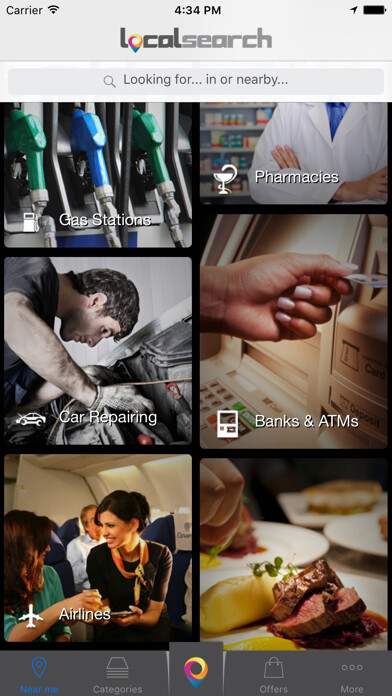 Emulate iPhone app LocalSearch UAE using MyAndroid