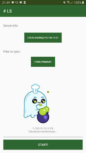 Run android online APK LocalSync from MyAndroid or emulate LocalSync using MyAndroid