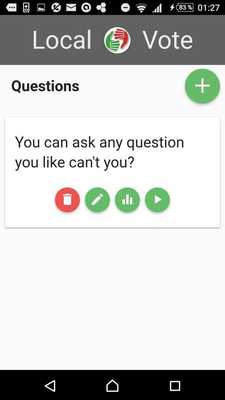 Emulate Android APK LocalVote - Polls and Feedback