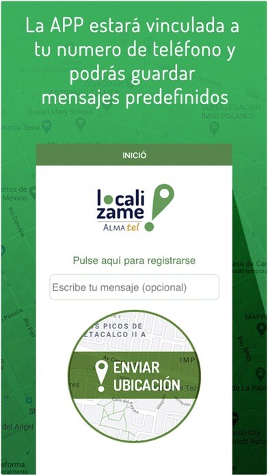 Emulate iPhone app Localízame AlmaTel using MyAndroid