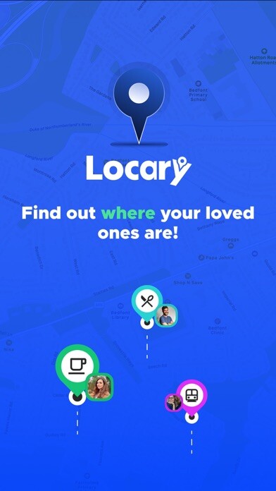 Emulate iPhone app Locary - Find Family Location using MyAndroid