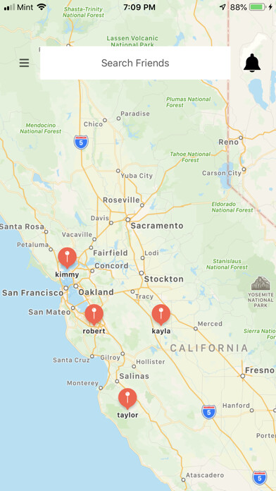 Emulate iPhone app Locate Friends using MyAndroid