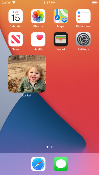 Emulate iPhone app Locket - Photo Widgets using MyAndroid