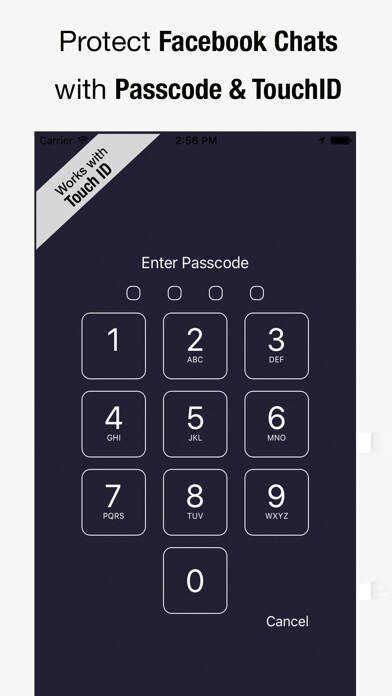 Emulate iPhone app Lock for Messenger - Chats using MyAndroid Emulate iPhone app Lock for Messenger - Chats using MyAndroid
