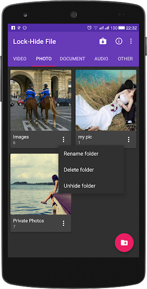 Run android online APK Lock-Hide File from MyAndroid or emulate Lock-Hide File using MyAndroid