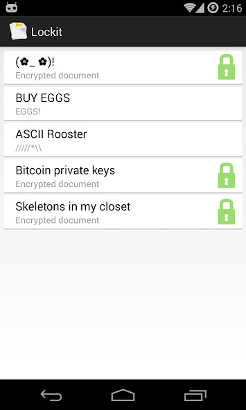 Emulate Android APK Lockit - Encrypted Notepad Emulate Android APK Lockit - Encrypted Notepad
