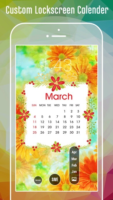 Emulate iPhone app Lock screen Calendar Themes using MyAndroid Emulate iPhone app Lock screen Calendar Themes using MyAndroid