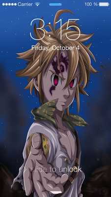 Emulate Android APK lock screen For Nanatsu No taizai theme Emulate Android APK lock screen For Nanatsu No taizai theme