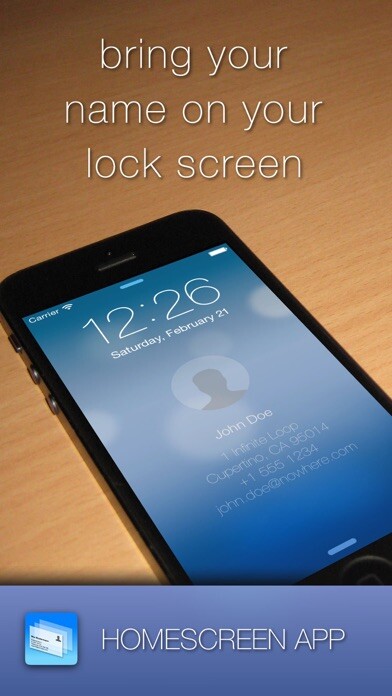Emulate iPhone app Lockscreen Homescreen Name ID using MyAndroid