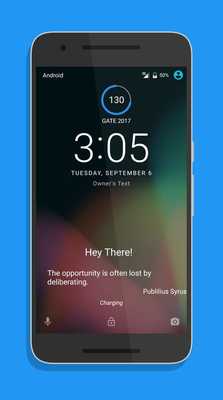 Emulate Android APK Lockscreen Motivation