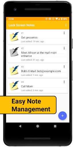 Emulate Android APK Lock Screen Notes