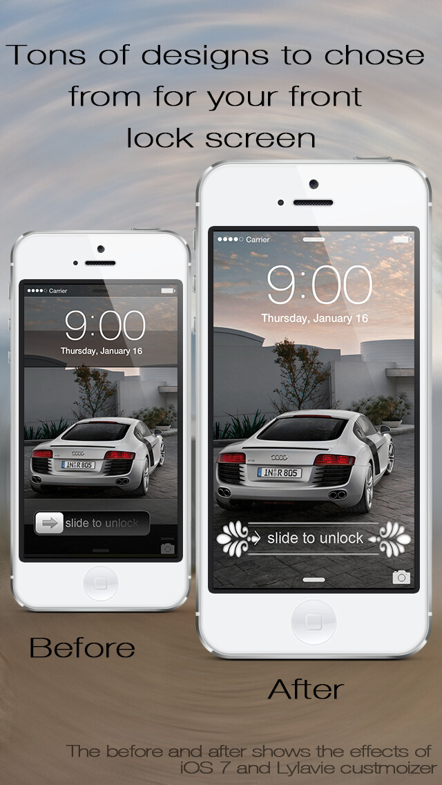 Emulate iPhone app Lock Screen Slider Overlay Wallpapers Pro - Custom Slide to Unlock Background Overlay Themes for iOS 7 Home Screen using MyAndroid Emulate iPhone app Lock Screen Slider Overlay Wallpapers Pro - Custom Slide to Unlock Background Overlay Themes for iOS 7 Home Screen using MyAndroid