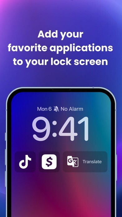 Emulate iPhone app Lock Screen Widgets - LockView using MyAndroid