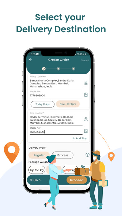 Emulate iPhone app Locodo Couriers using MyAndroid