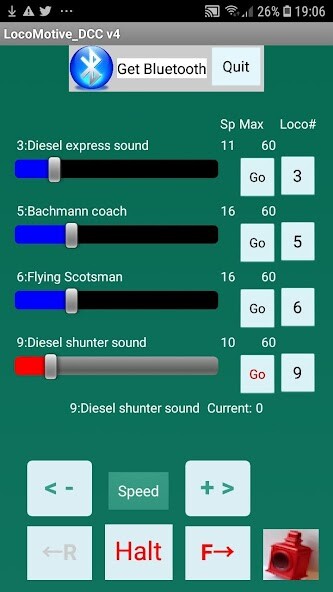 Run android online APK LocoMotive DCC from MyAndroid or emulate LocoMotive DCC using MyAndroid