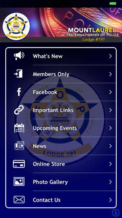 Emulate iPhone app Lodge 191 using MyAndroid