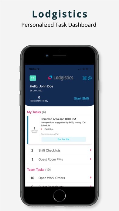 Emulate iPhone app Lodgistics using MyAndroid