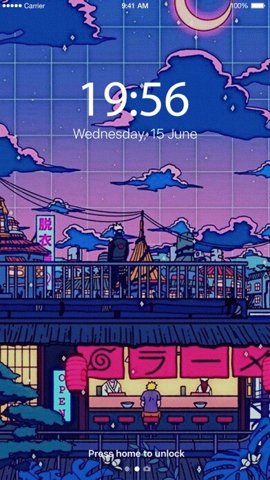 Emulate iPhone app LoFi Wallpaper using MyAndroid